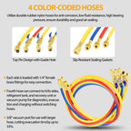 For Yellow Jacket 4-Valve 49968 Test and Charging Manifold Gauges R-22/404A/410A