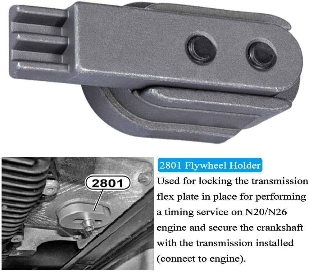 2801 Flywheel Holder Flex Plate Lock Timing Chain Tool for BMW N20 N26 Engines