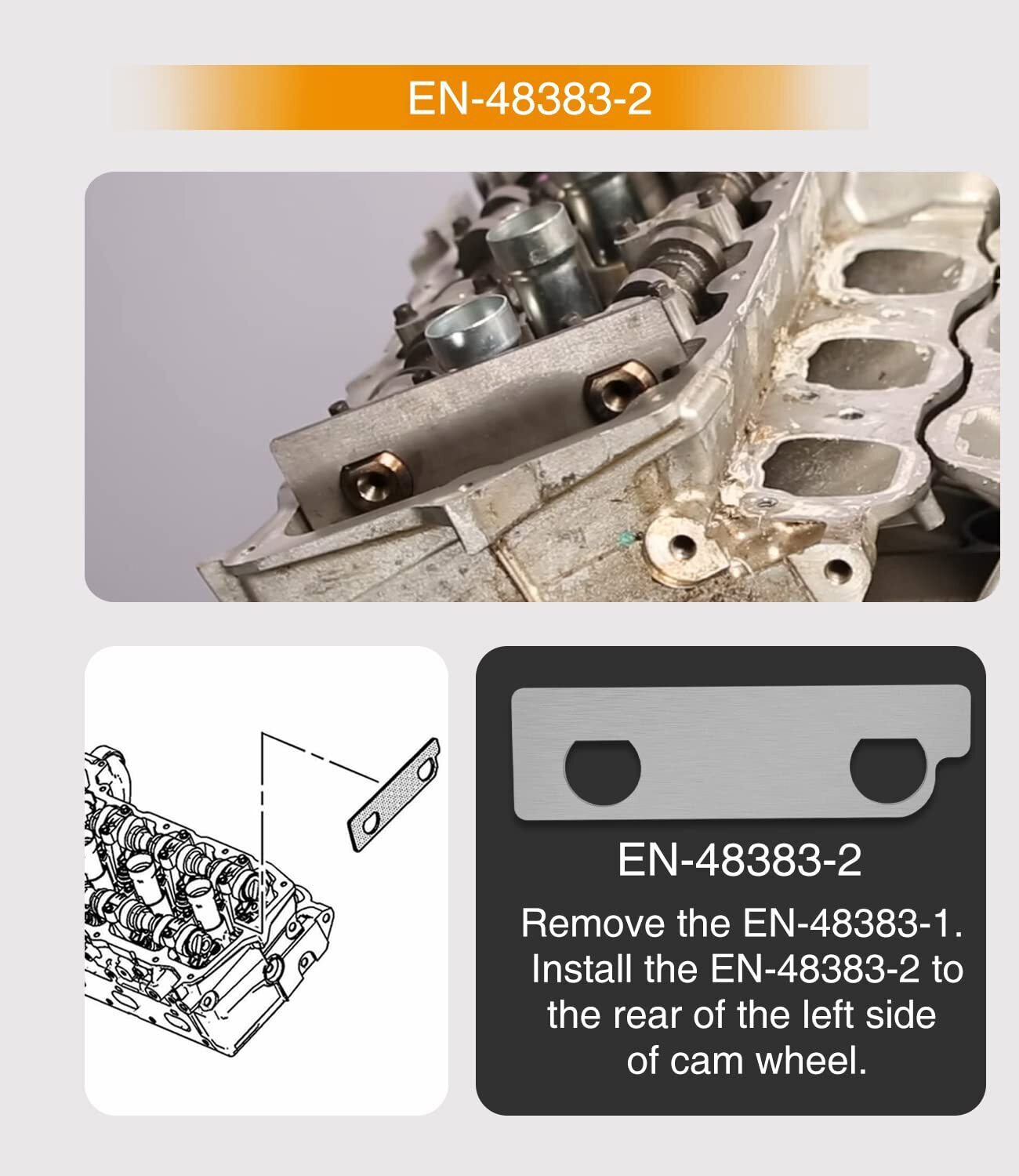 3x Camshaft Holding Retaining Tool EN48383 EN46105 for 2.8L 3.0L 3.6L V6 Engine