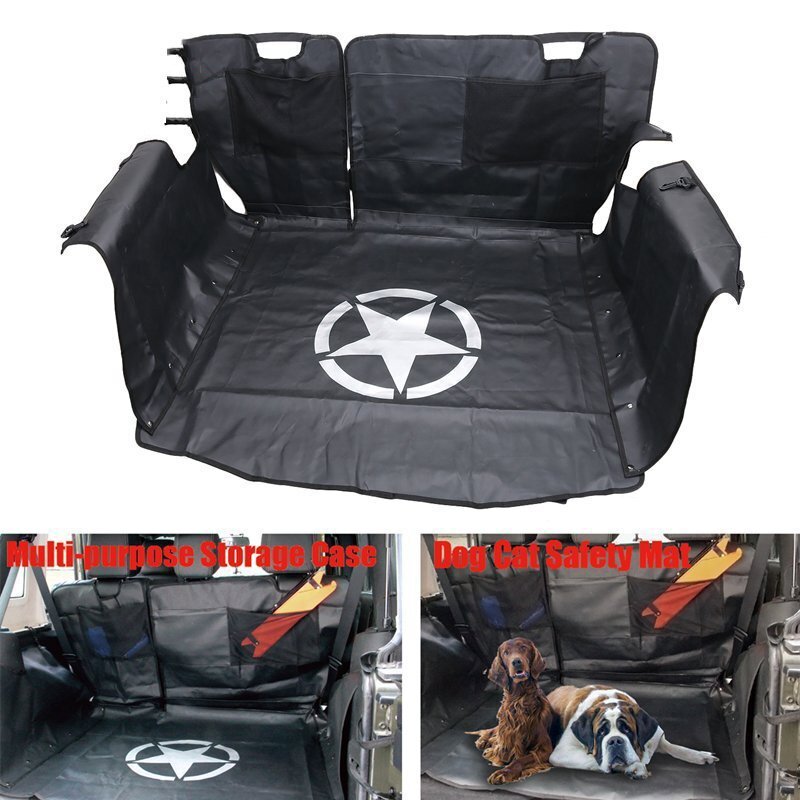 Rear Bench Floor Safety Mat Storage Cargo Cover for Jeep Wrangler JK 2007-2018
