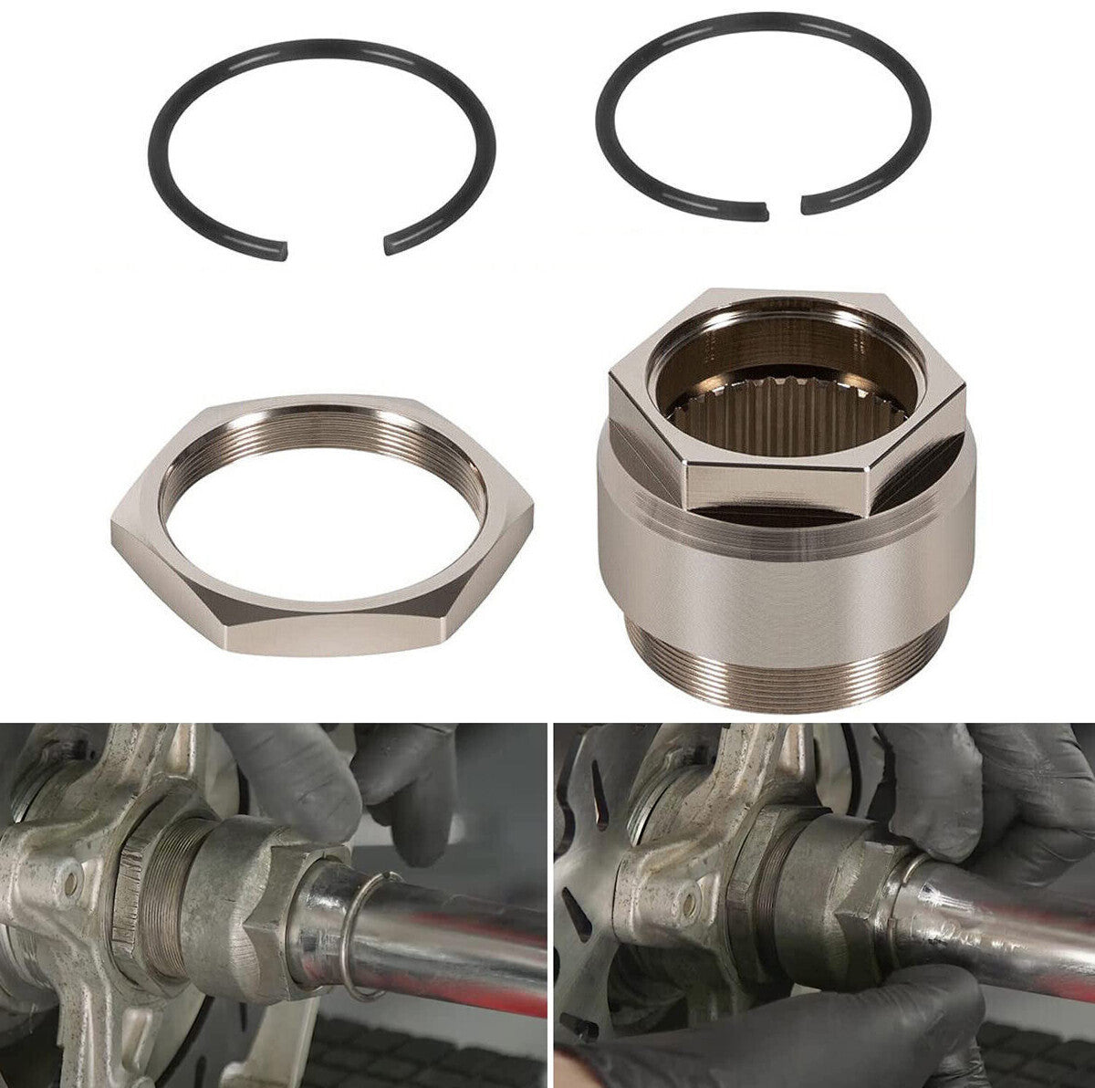 Rear Axle Lock Jam Sleeve Nut Clip for Honda TRX400EX 400EX 400 400X 450R 450