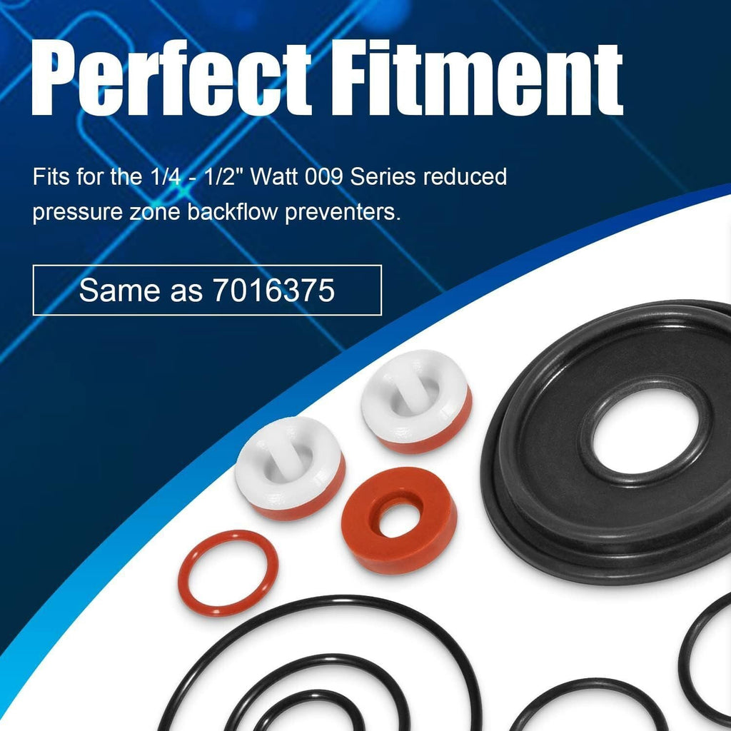 For Watts 1/4" 3/8" 1/2" 009 LF009 RK-009-RT Complete Rubber Repair Kit 0887297