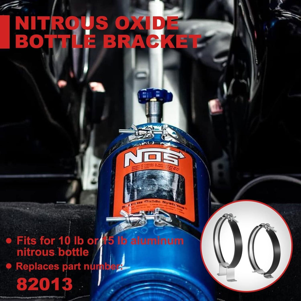 Billet Aluminum 7" Nitrous Oxide NOS Bottle Bracket Holder 82013 for 10LB 15LB