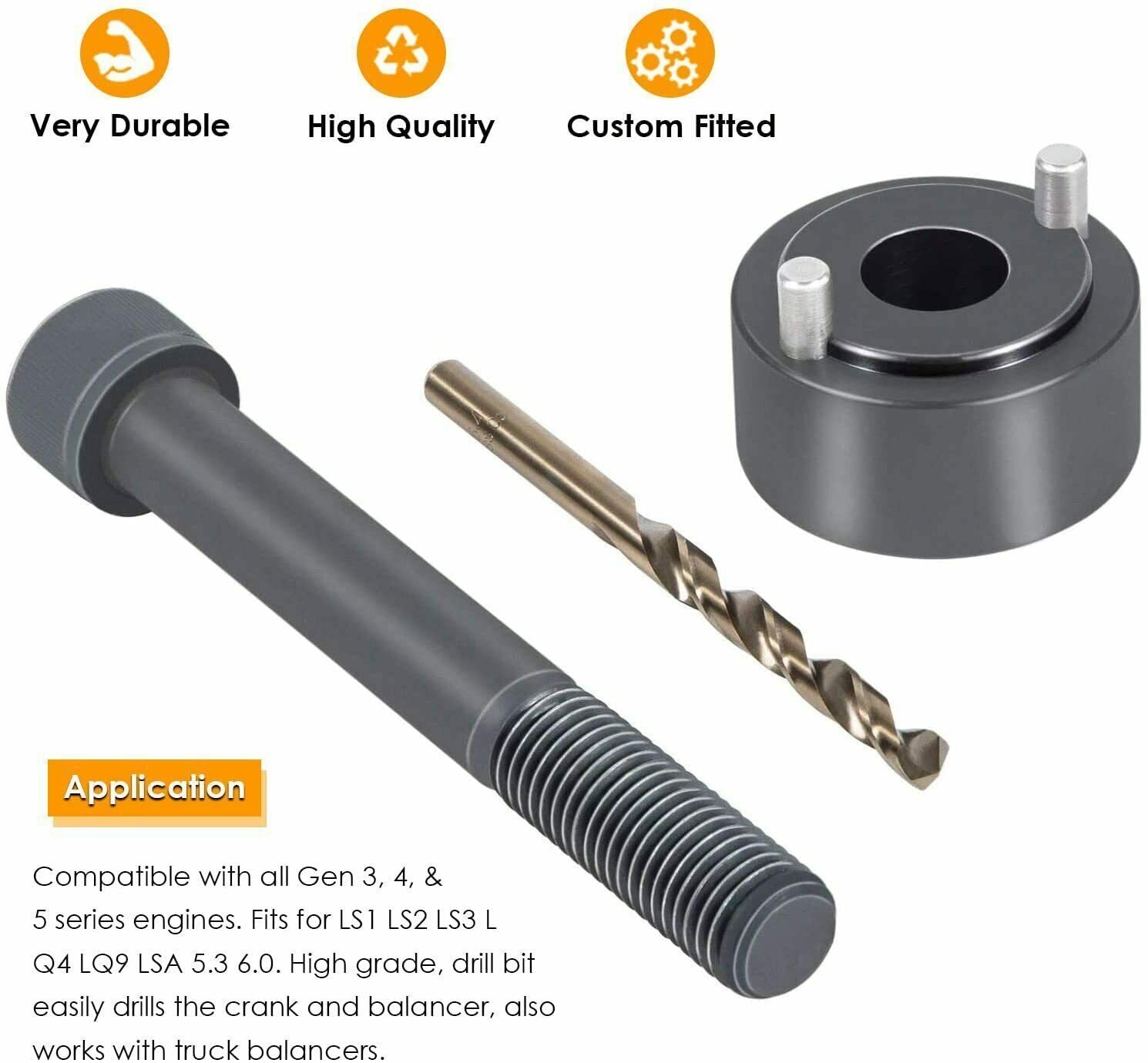 CPK10SS LS Crank Pin Kit Harmonic Dampener Tool 551917 LS1/2/3 LQ4/9 LSA 5.3 6.0