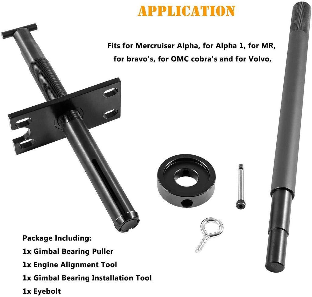 Gimbal Bearing Puller & Alignment Tool For Mercruiser Alpha Bravo MR OMC & Volvo