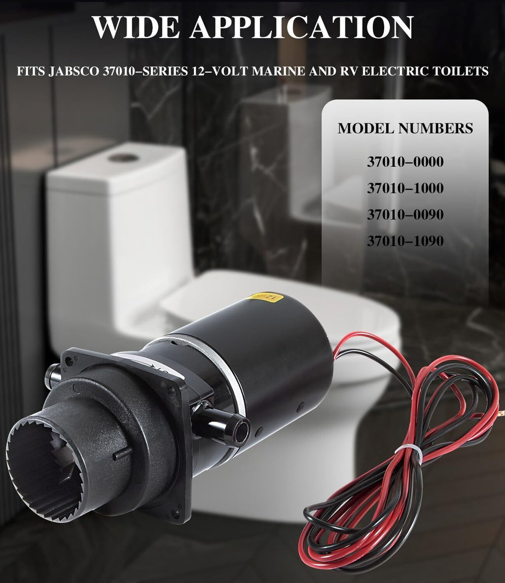 37041-0010 Motor Pump Assembly 12V for Jabsco 74001-2460 Marine Electric Toilet
