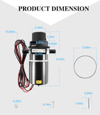 37041-0010 Motor Pump Assembly 12V for Jabsco 74001-2460 Marine Electric Toilet