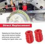 1-1303 Polyurethane Front Bump Stop for 2007-2018 Jeep Wrangler JK/JKU 2pcs Red