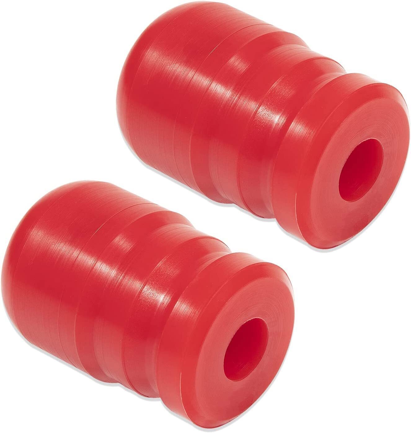 1-1303 Polyurethane Front Bump Stop for 2007-2018 Jeep Wrangler JK/JKU 2pcs Red