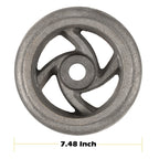 4PCS Cast Iron Cart Wheels Caster Set for Large Model Mine Ore Car Mining 7 1/4"
