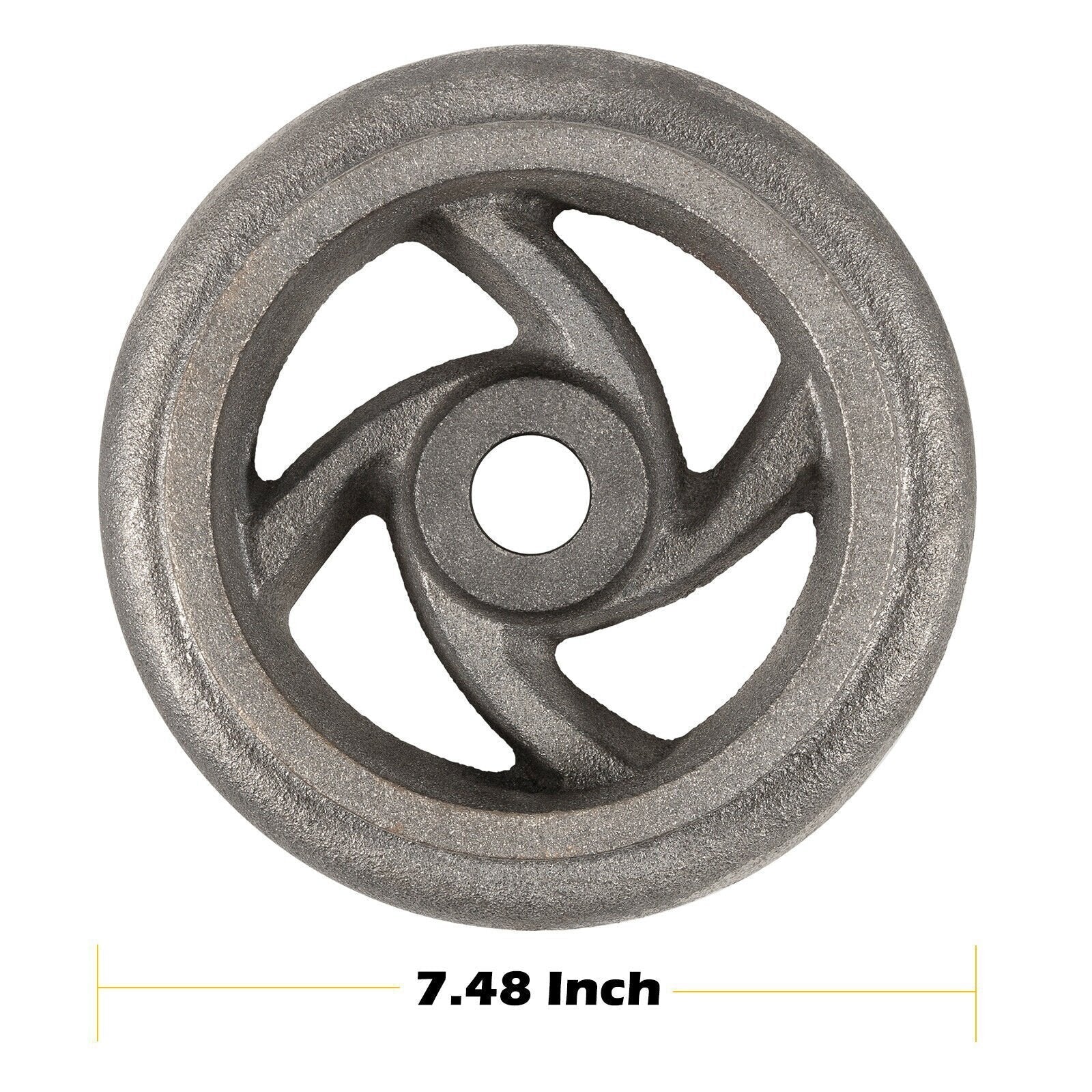 4PCS Cast Iron Cart Wheels Caster Set for Large Model Mine Ore Car Mining 7 1/4"