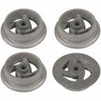 4PCS Cast Iron Cart Wheels Caster Set for Large Model Mine Ore Car Mining 7 1/4"