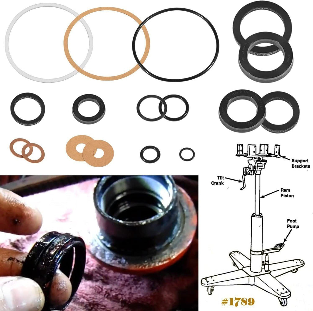 Floor Jack Replacement Seal Repair Rebuild Kit For 1789 High Lift Transmission