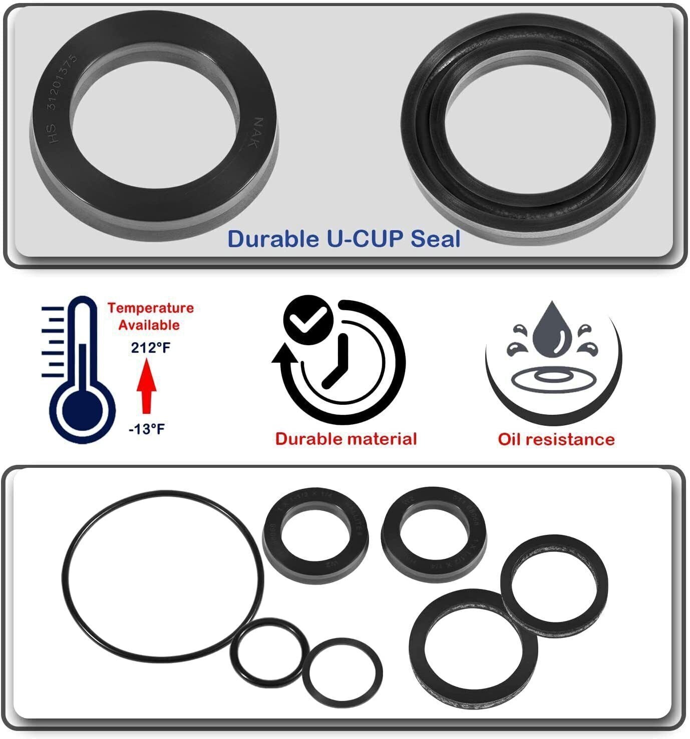 Floor Jack Replacement Seal Repair Rebuild Kit For 1789 High Lift Transmission