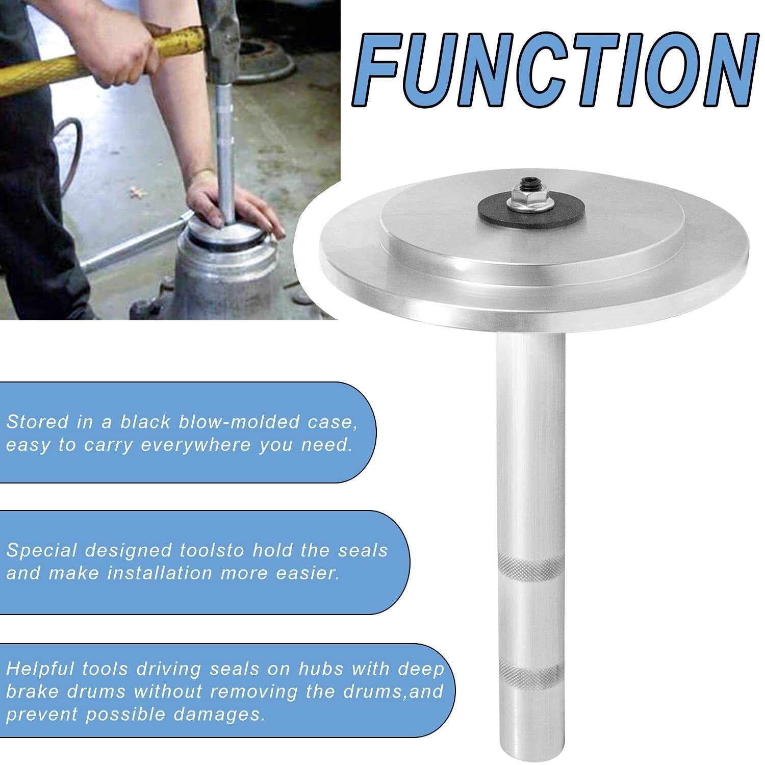 61850 Truck Hub Seal Installer Set for Class 7 & 8 M Duty & Road Trucks Trailers