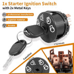 Ignition Starter Switch & 2 Keys For John Deere X300 X304 X320 X324 X340 X500