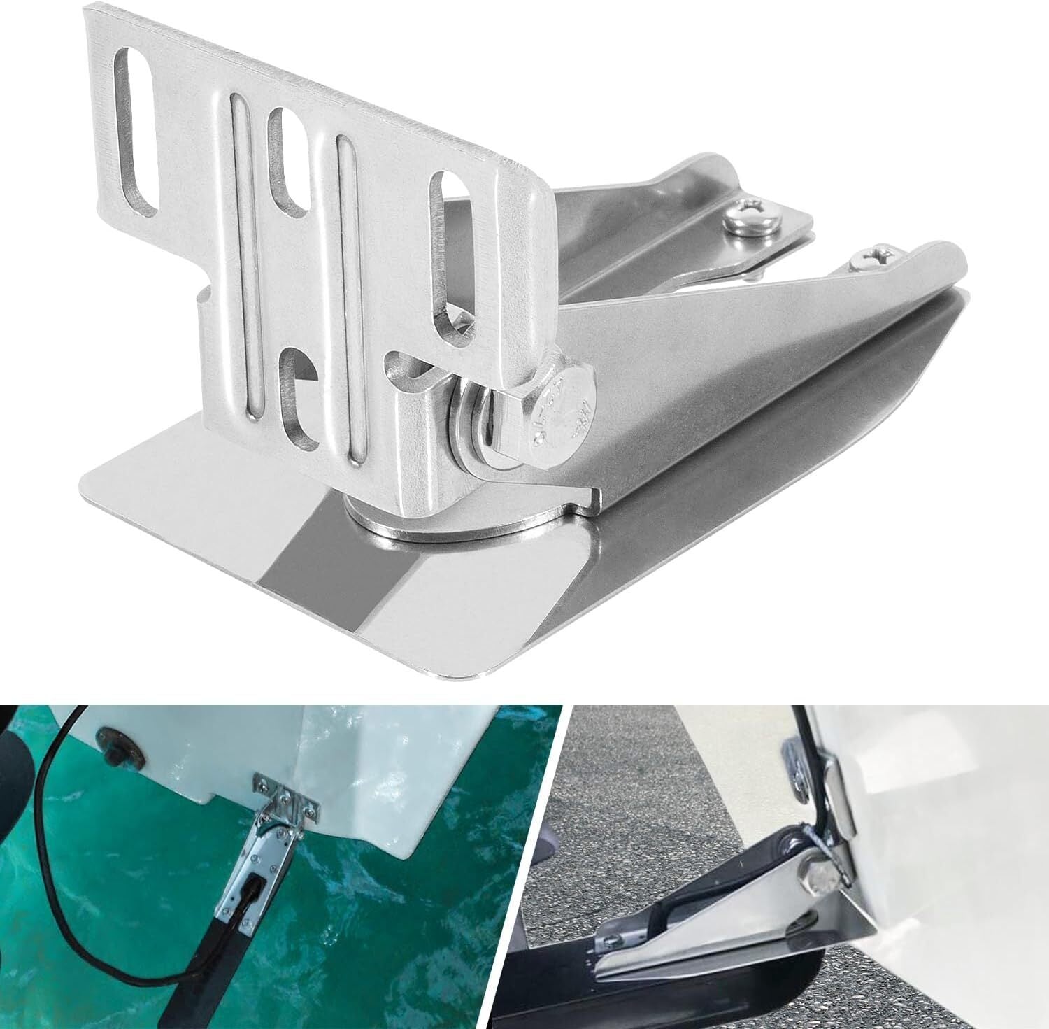 for Garmin Heavy-Duty HD Transom Mount Bracket with Spray Sheild 010-12006-11