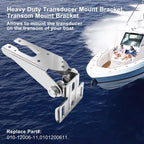 for Garmin Heavy-Duty HD Transom Mount Bracket with Spray Sheild 010-12006-11