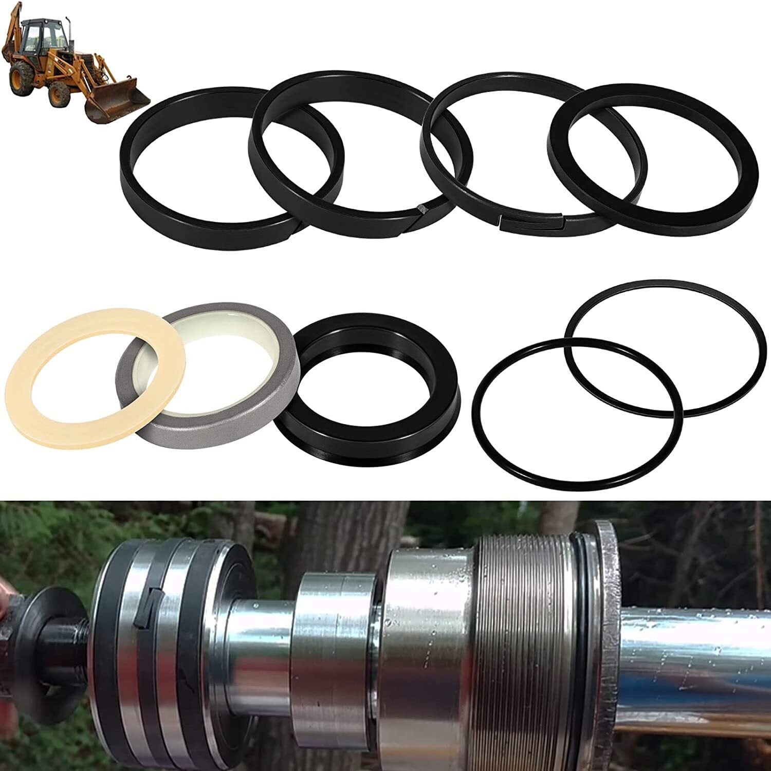 G109456 G105550 Hydraulic Cylinder Seal Kit for Case Loader Bucket Tilt 580B/C/F