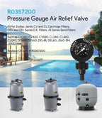 Jandy Filter Pressure Gauge and Air Relief Assembly R0357200