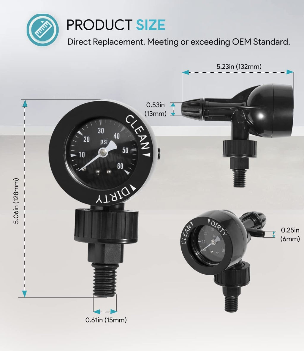 Jandy Filter Pressure Gauge and Air Relief Assembly R0357200