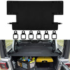 Cargo Cover Foldable Rear Trunk Organizer Shade for Jeep Wrangler JL 2018~2020