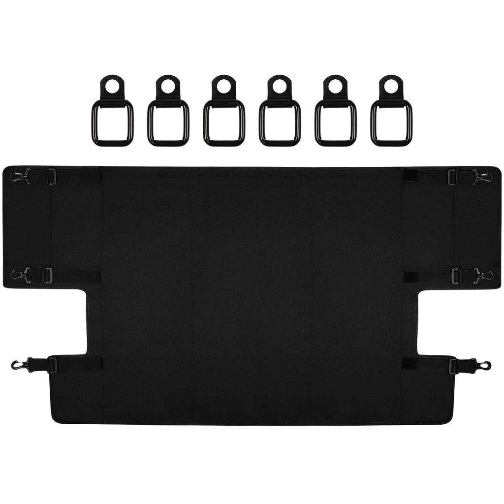 Cargo Cover Foldable Rear Trunk Organizer Shade for Jeep Wrangler JL 2018~2020