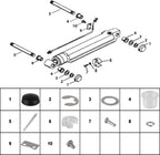 MerCruiser Alpha 1 Gen 2 Trim Cylinder Pin Cap Bushing Hardware Kit SEI 9B-116B