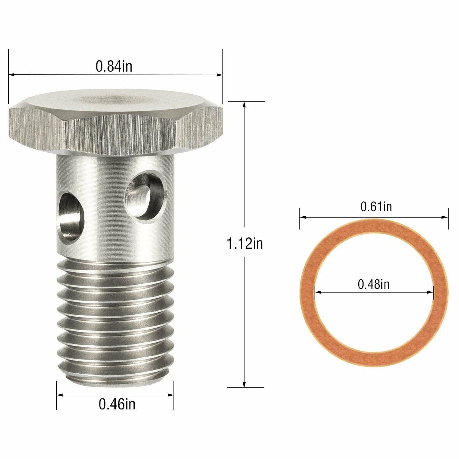For Ford Powerstroke 6.0 6.4L Diesel Fuel Banjo Bolt Ultra High Flow Upgrade