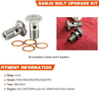 For Ford Powerstroke 6.0 6.4L Diesel Fuel Banjo Bolt Ultra High Flow Upgrade