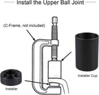 4Pcs Ball Joint Service Adapter Removal Installer Tool Kit for Jeep & Dodge Ram