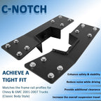 C-Notch Rear Support & 6" Drop Flip Kit for 99-07 Chevy Silverado C1500 GMC Sier