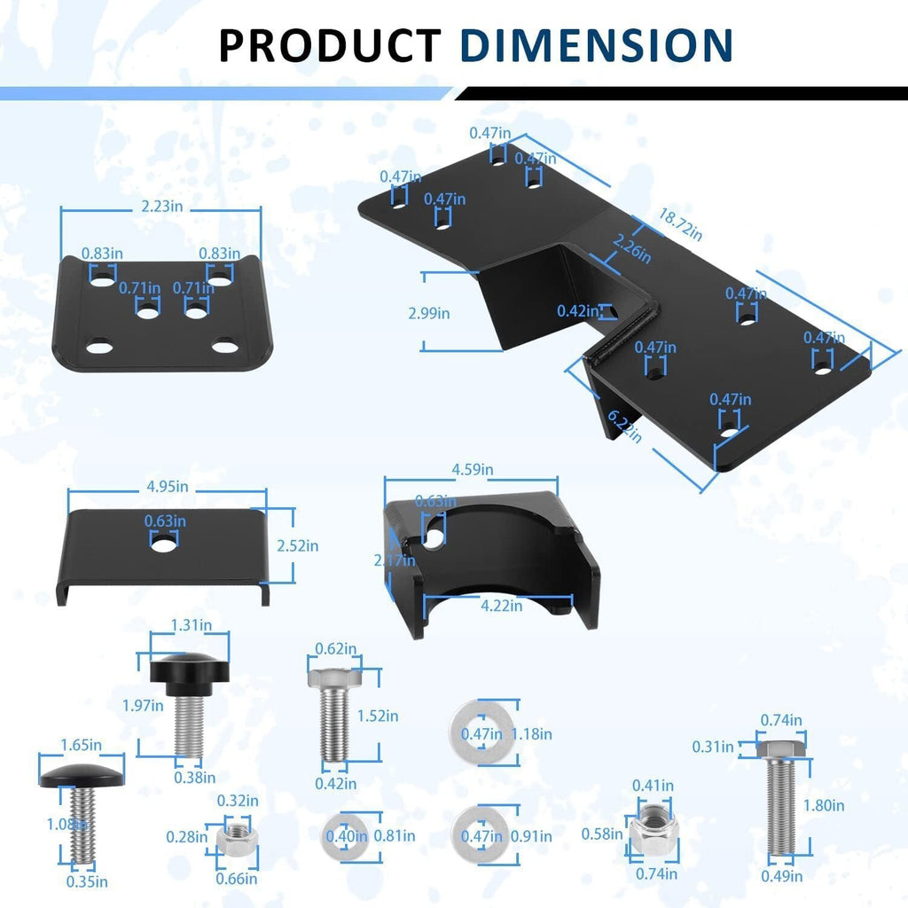 C-Notch Rear Support & 6" Drop Flip Kit for 99-07 Chevy Silverado C1500 GMC Sier