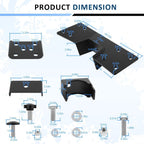 C-Notch Rear Support & 6" Drop Flip Kit for 99-07 Chevy Silverado C1500 GMC Sier