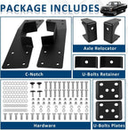 C-Notch Rear Support & 6" Drop Flip Kit for 99-07 Chevy Silverado C1500 GMC Sier