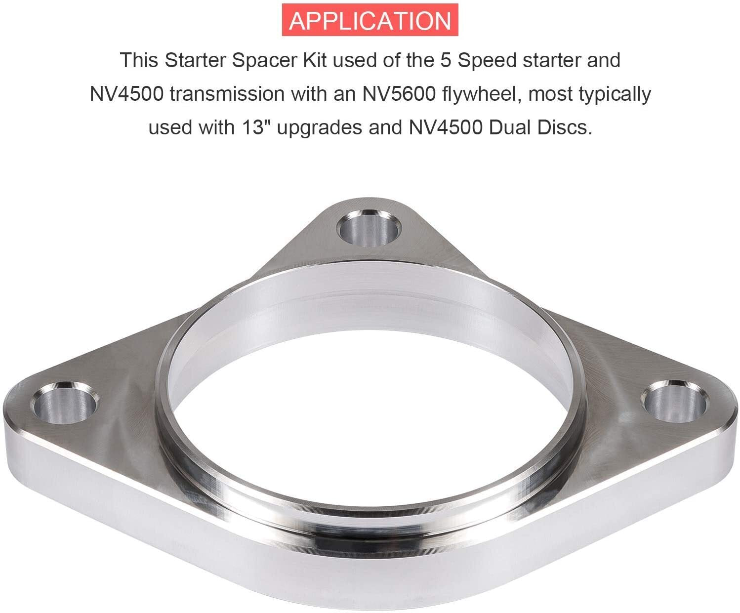 Starter Spacer Kit w/ Bolts 5 Speed For 94-02 Dodge Ram 2500 3500 Cummins 5.9L