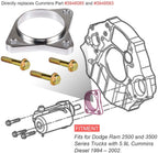 Starter Spacer Kit w/ Bolts 5 Speed For 94-02 Dodge Ram 2500 3500 Cummins 5.9L
