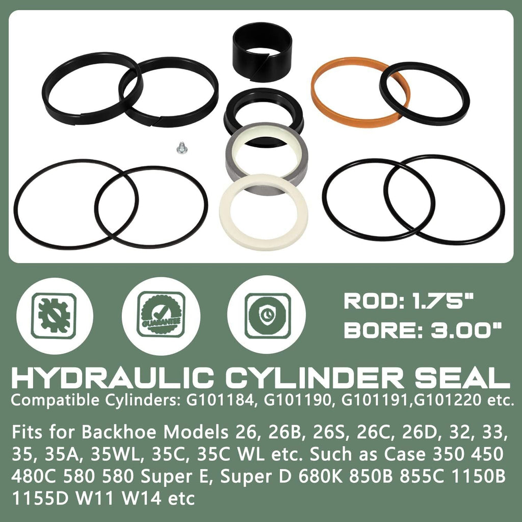 1543262C1 G105549 G109460 Hydraulic Cylinder Seal Kit For Case 350 450 480C 580