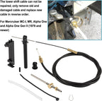 1 & 2 Lower Shift Cable Kit 865436A03 for Mercruiser Alpha One Gen 2, R, MR, MC