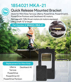 For 1854021 Minn Kota Power Drive V2 Composite Quick Release Bracket MKA-21