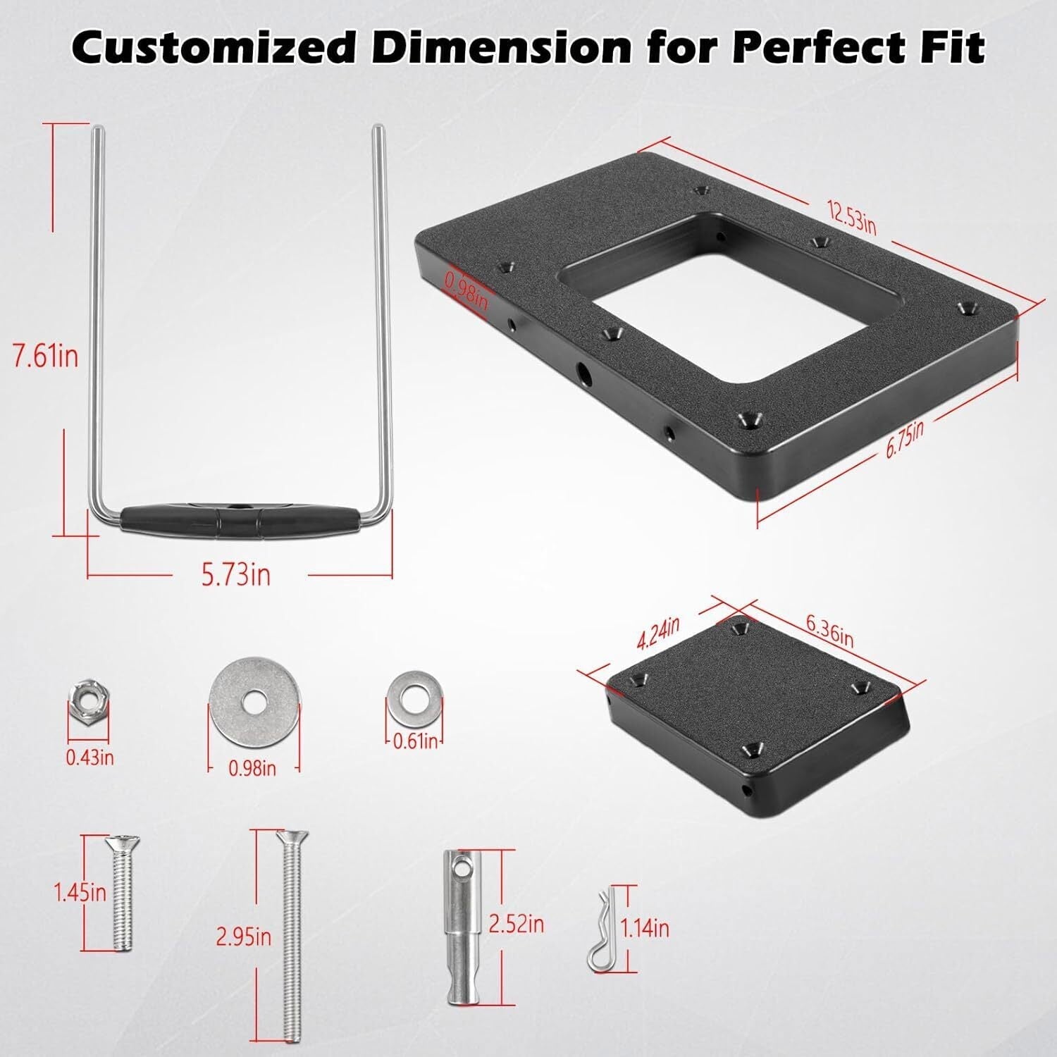 For 1854021 Minn Kota Power Drive V2 Composite Quick Release Bracket MKA-21