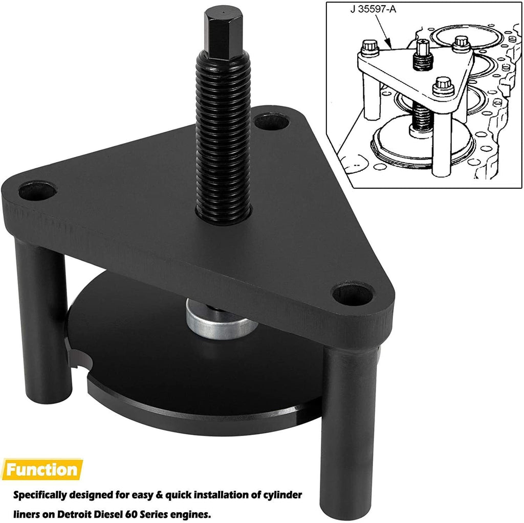 J-35597-A 5874 Cylinder Liner Installer DD60 Tool Alt. Detroit Diesel 60 Series