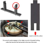 Fuel Tank Lock Ring Tool Gas Tank Lid Pump Cover Removal Spanner for BMW Benz