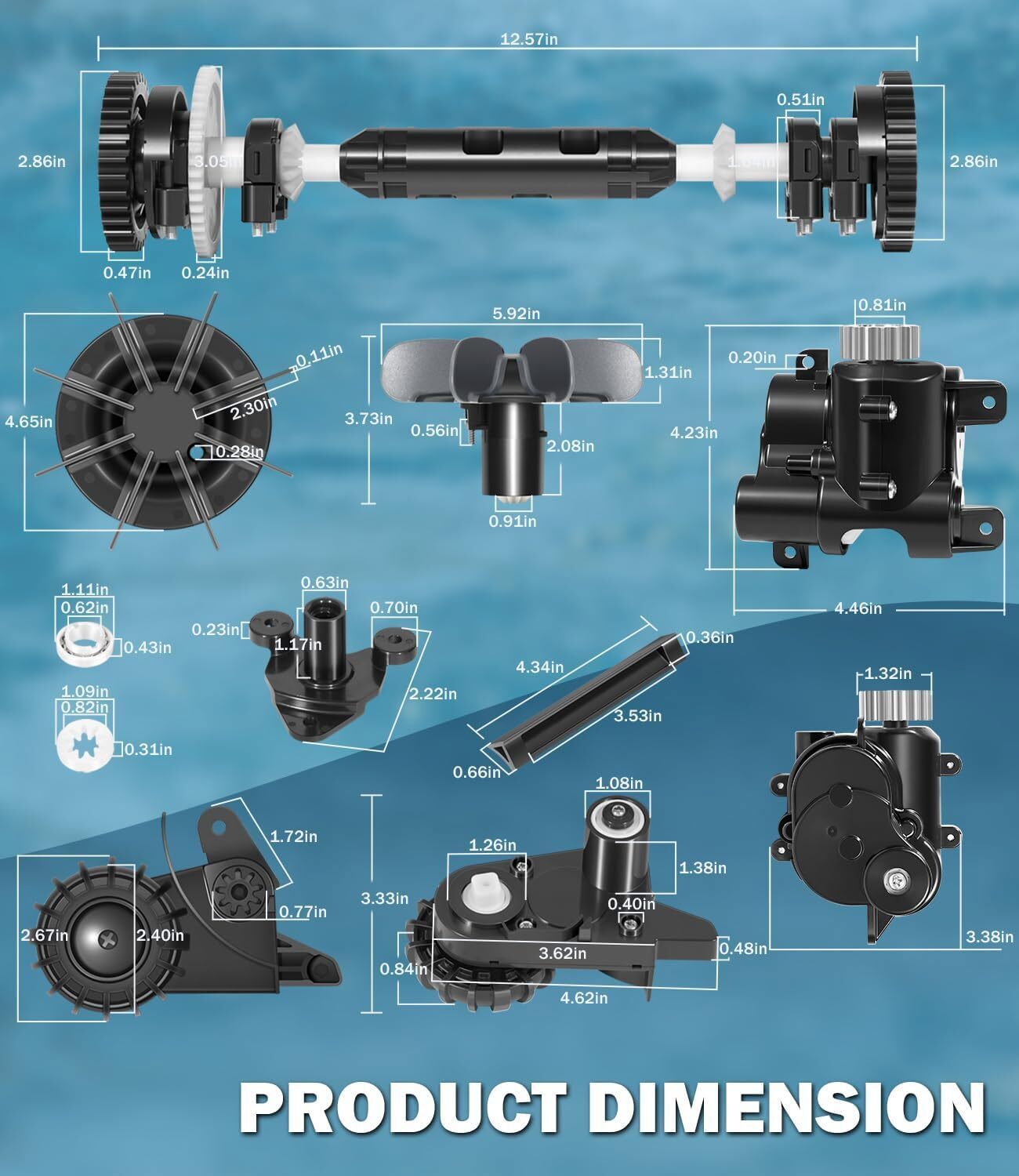 for Polaris Quattro P40 P4000 Factory Tune Up Kit Replacement Rebuild R0995100
