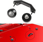 Bumper Hood Stops & Footman' Loop Bracket Set for Jeep Wrangler JK JKU 2007-2018