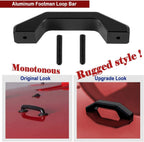 Bumper Hood Stops & Footman' Loop Bracket Set for Jeep Wrangler JK JKU 2007-2018