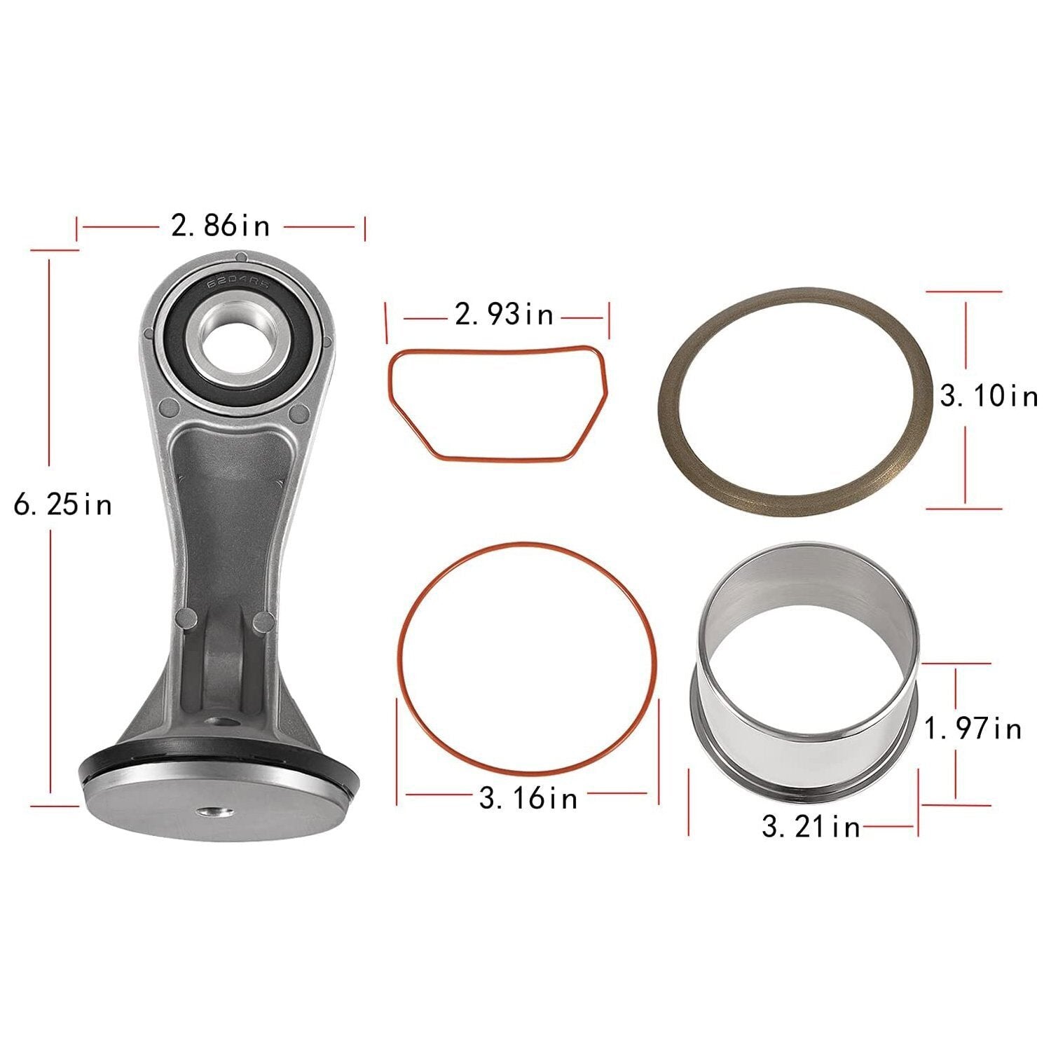 N021725/N038785 Air Compressor Piston Kit For DeWalt 2-7/8" D55146 D55167 D55168
