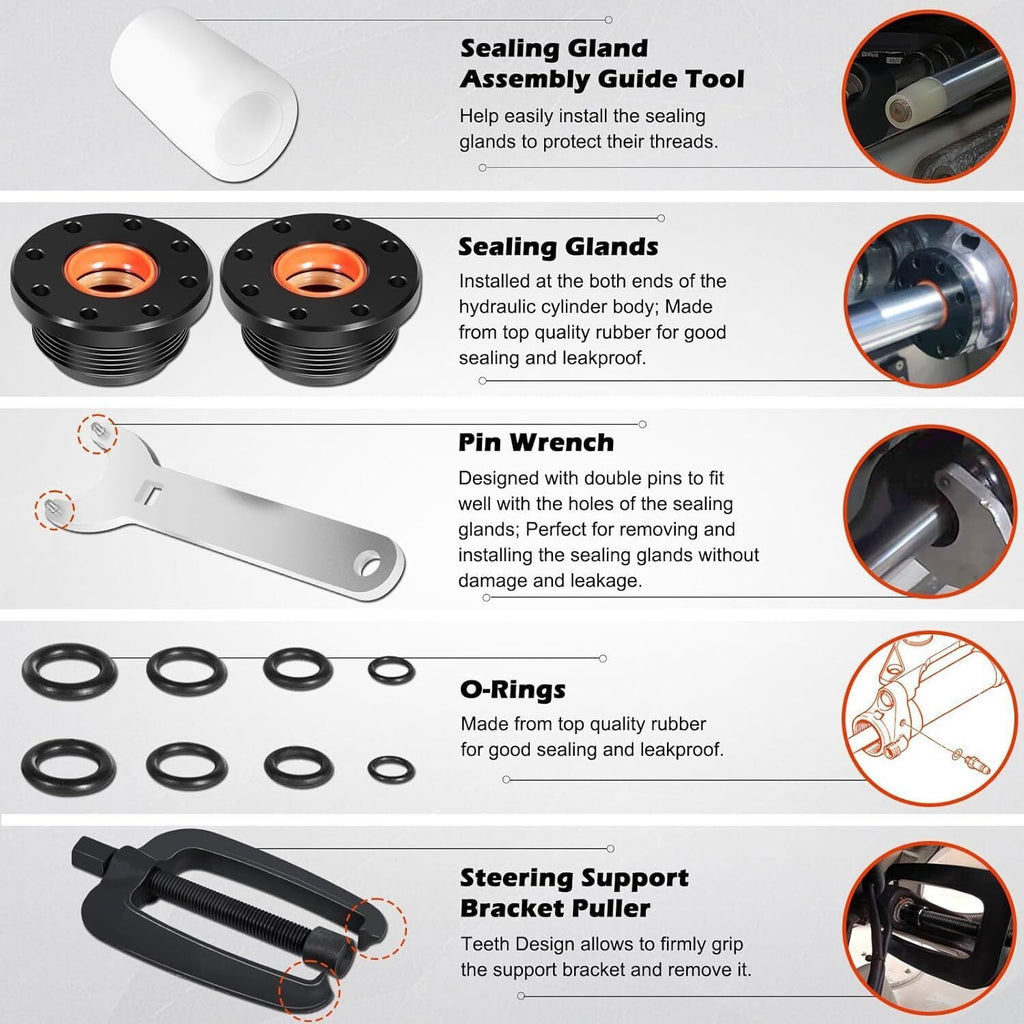 Steering Bracket Puller & HS5157 Hydraulic Steering Cylinder Seal For Seastar