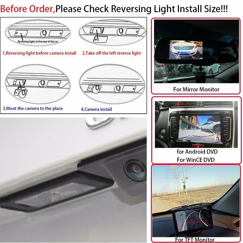 CCD Car Rear View Backup Reverse Camera for Toyota RAV4 RAV-4 2006-2012
