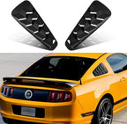 Side Window Louvers Sun Shade Cover for Ford Mustang 2005-2014 V6 V8 Matte Black